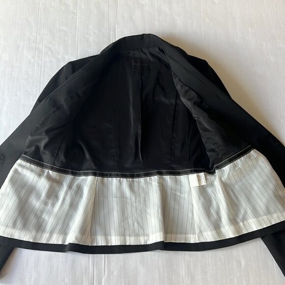 𝅺OLIVIA LAUREN black sculpt hourglass classy single breast blazer size Small - Picture 9 of 16